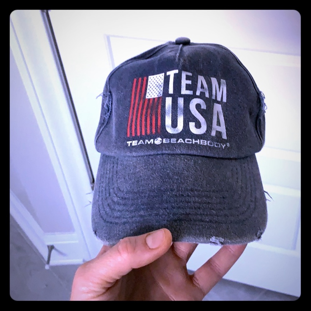 Team Beachbody swag hat.